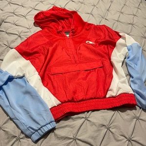 Champion Brand Hooded Mesh Half Zip
